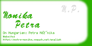 monika petra business card